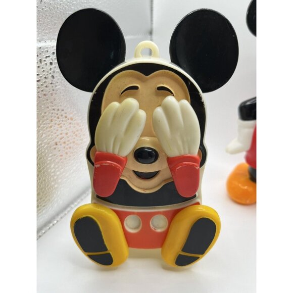 Vintage 1986 Superior Toy Disney Mickey Mouse Gumball Bank Plastic Part&CRIB TOY - Picture 5 of 16